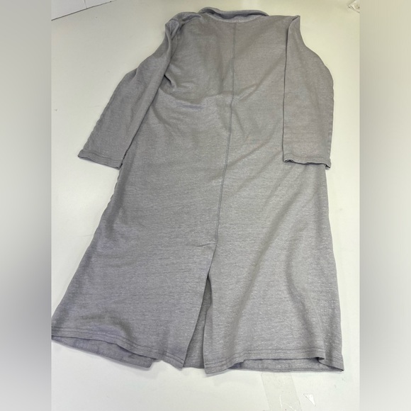 Soft Surroundings Go Lively Gray Cotton Modal Long Cardigan Size Small - Picture 4 of 12